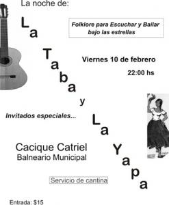 La Yapa presenta a La Taba en Cacique Catriel